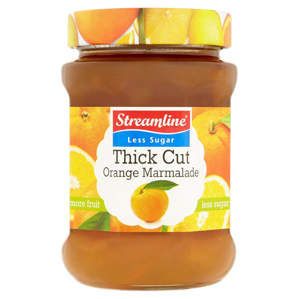 Streamline Reduced Sugar Thick Cut Orange Marmalade (340g)