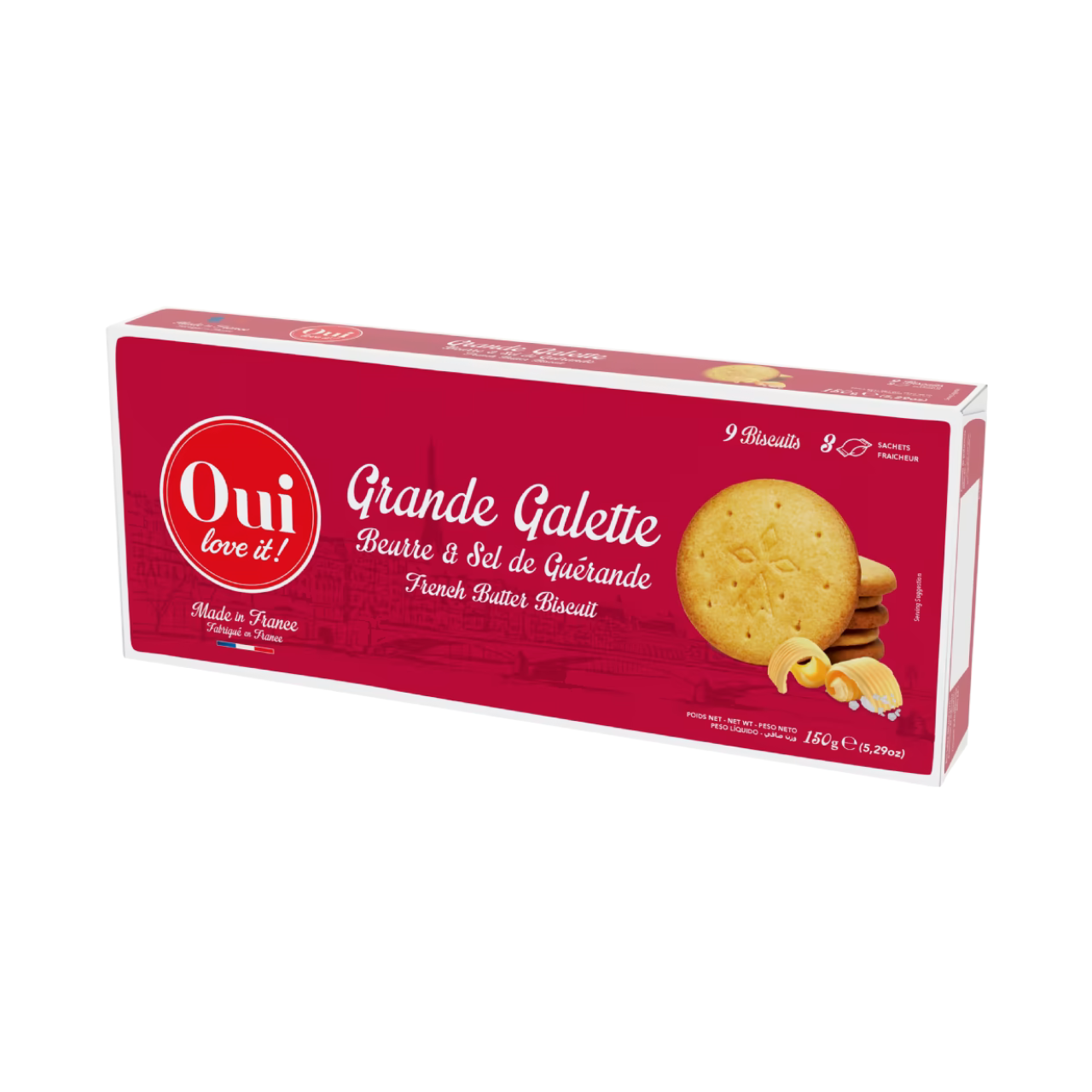 Oui Love It! Grande Galette - French Butter Biscuit 150g