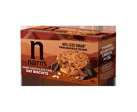 Nairn's Dark Choc Chip Oat Biscuits (200g)
