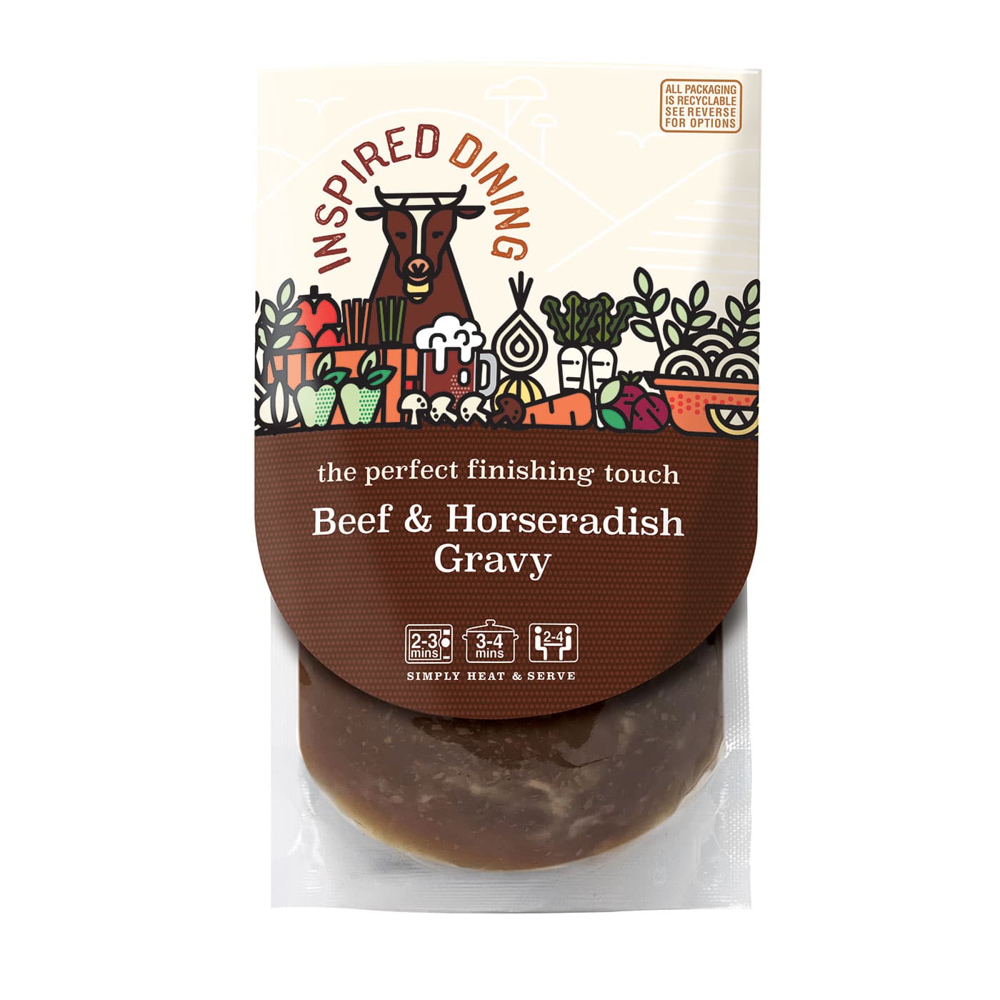 Atkins & Potts Inspired Dining - Beef & Horseradish Gravy 200G