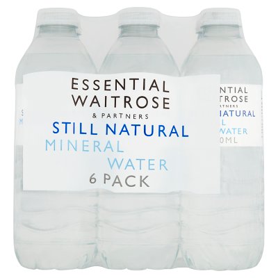 Waitrose Essential Still Natural Mineral Water, 6x500ml