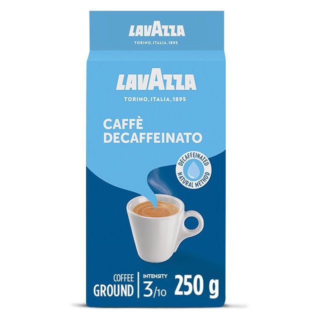 Lavazza Caffe Decaffeinated Italian Ground Coffee (250g)