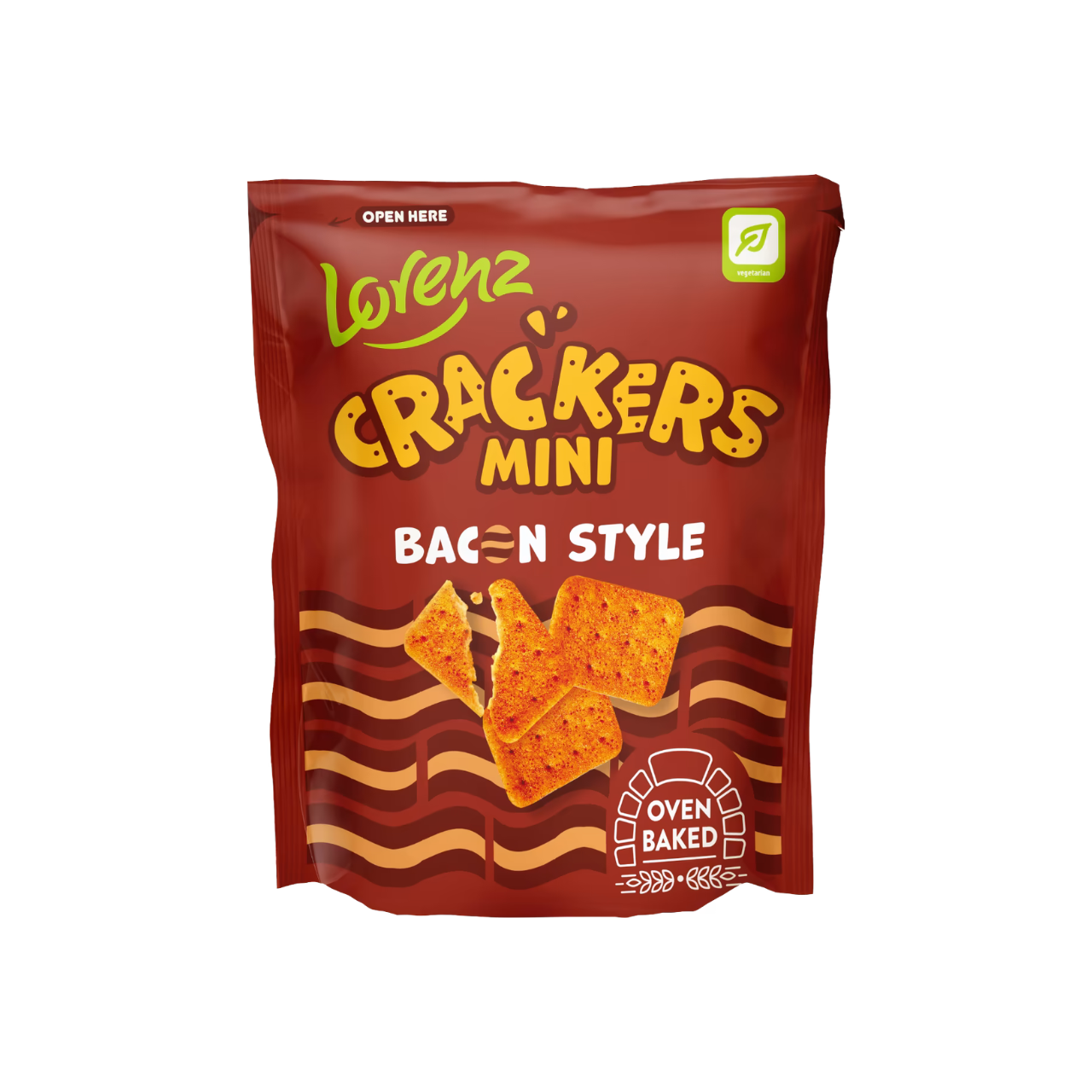 Lorenz Mini Crackers - Bacon Style 100g