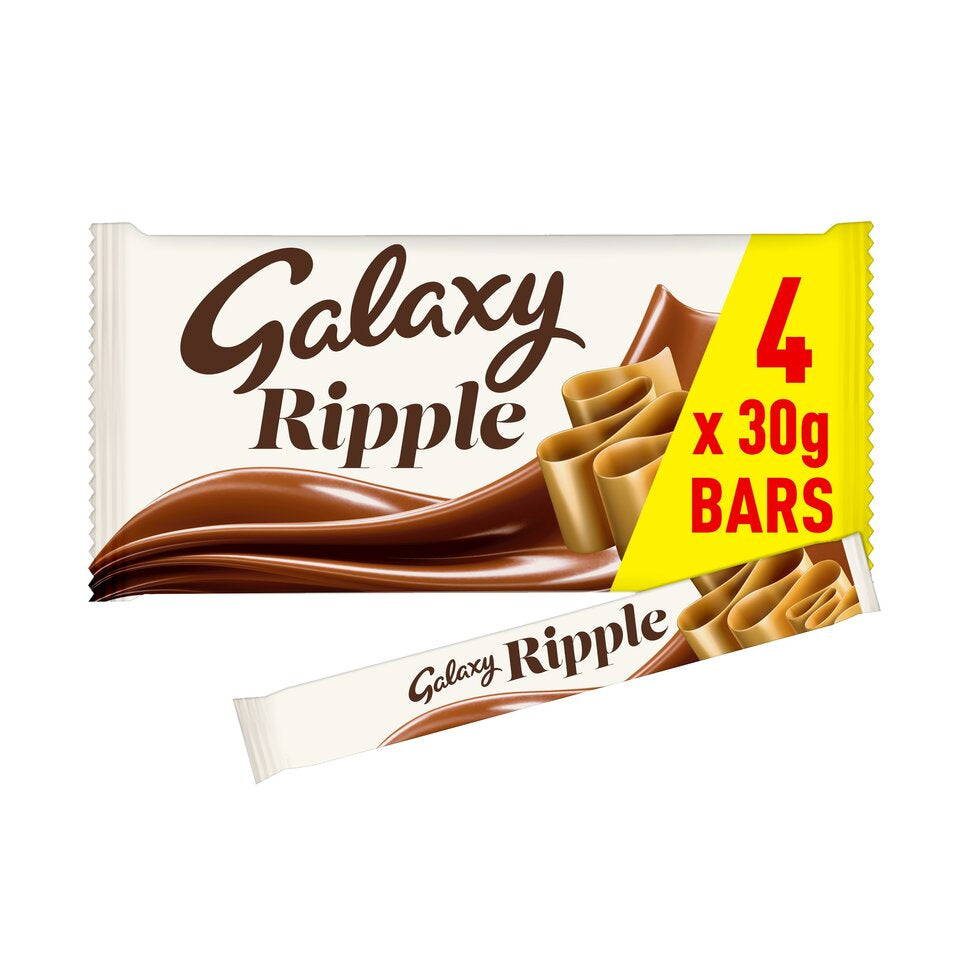 Galaxy Ripple Bars 4 per pack