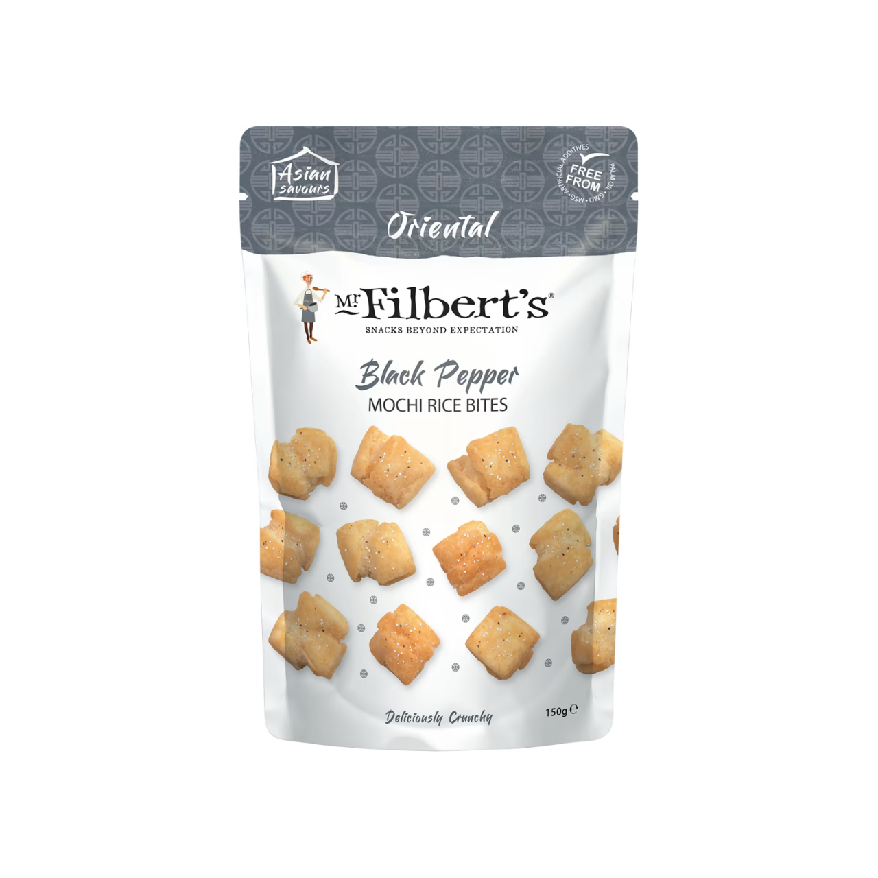 Mr Filbert's Black Pepper Mochi Rice Bites 150g
