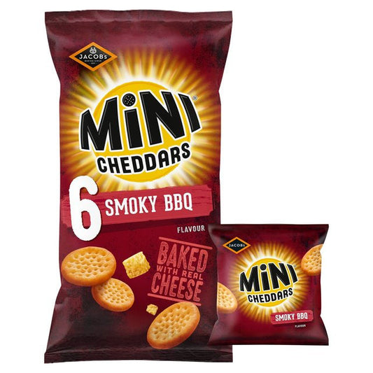Jacob's Mini Cheddars Bbq 6 per pack