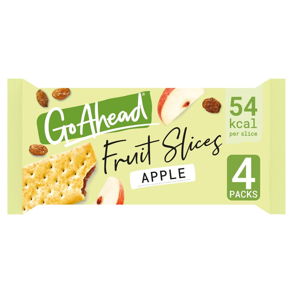 Go Ahead Crispy Fruit Slice Apple & Sultana 4 per pack