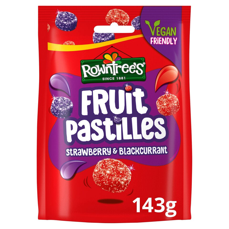 Rowntree's Red & Black Fruit Pastilles Sharing Bag 160g