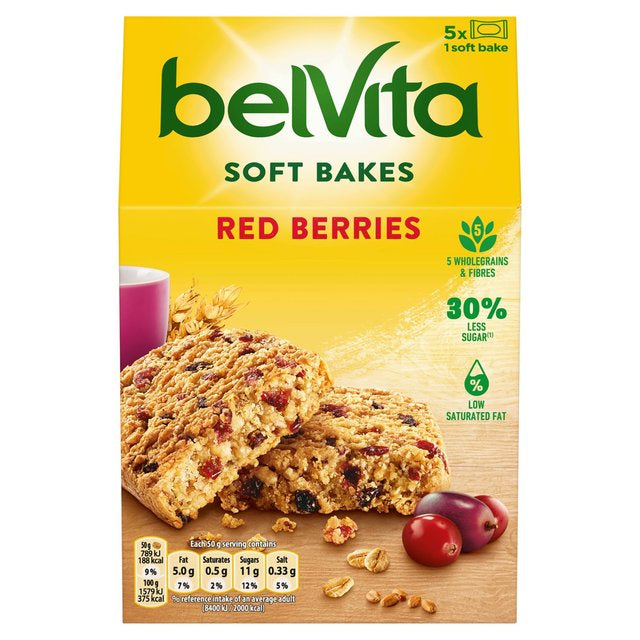 Belvita Soft Bake Red Berries 5 x 40g