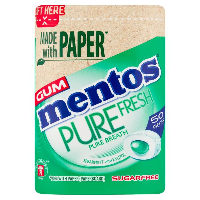 Mentos Gum Pure Fresh Spearmint 100g