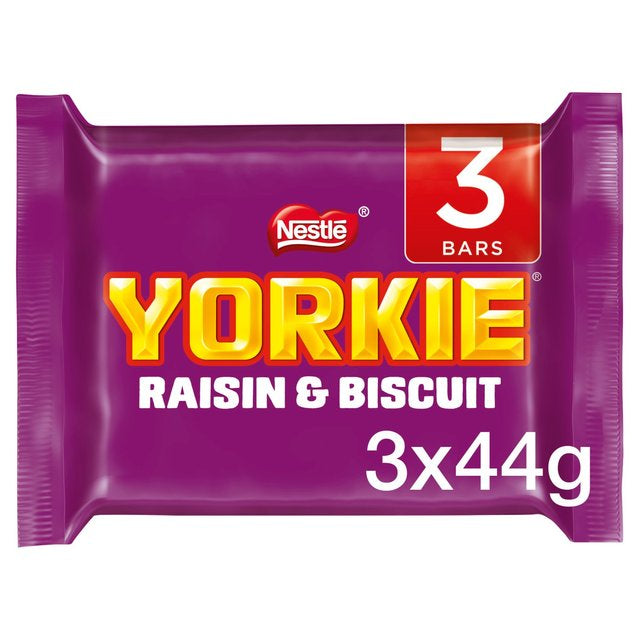 Nestle Yorkie Raisin And Biscuit 3 X 44g