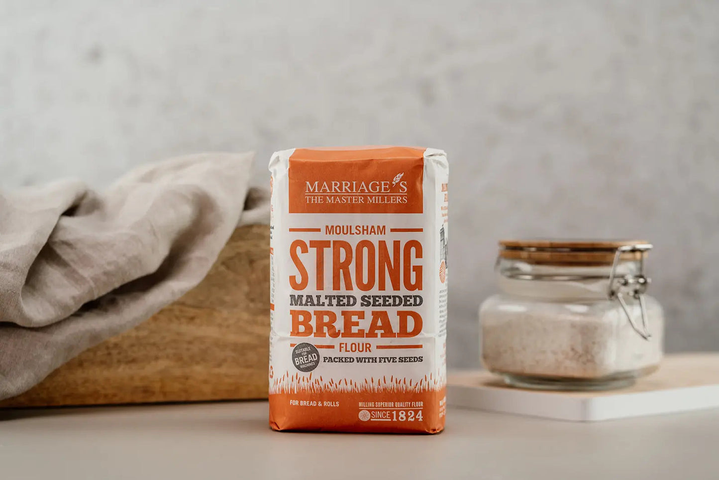 Marriage's Malted Seeded Bread Flour 1kg - Pack of 2