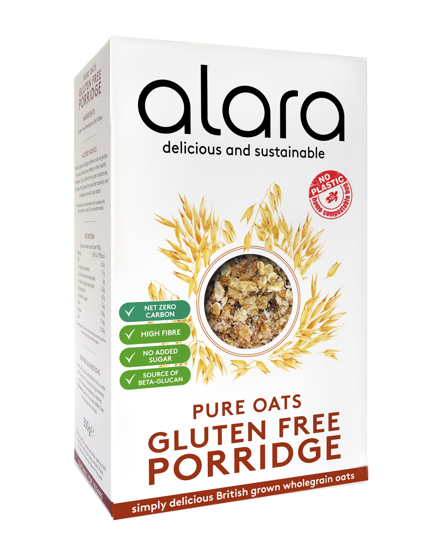 Alara Everyday Gluten Free Pure Oats, 500g