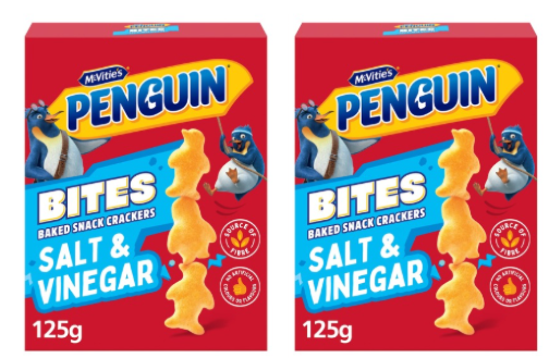 Penguin Bites Salt & Vinegar 125g