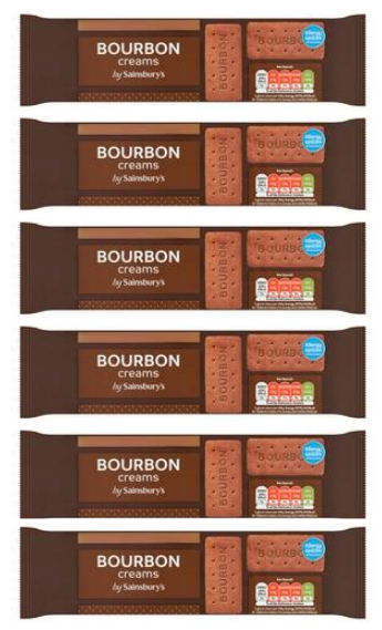 Sainsbury's Bourbon 200g - Pack of 6