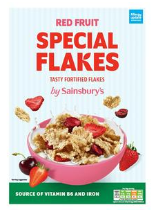 Sainsbury's Special Flakes with Red Fruits 375g