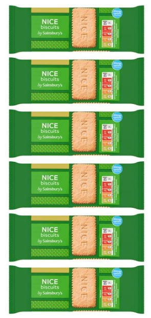 Sainsbury's Nice Biscuits 200g - pack of 6
