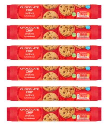 Sainsbury's Chocolate Chip Cookies 250g - pack of 6