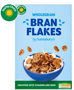 Sainsbury's Wholegrain Bran Flakes 750g