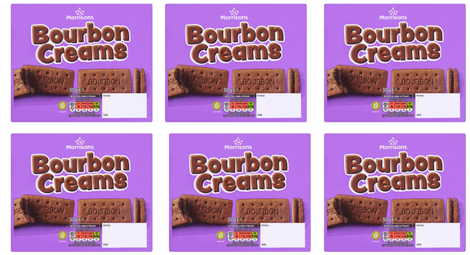 Morrisons Bourbon Creams 300g, Pack of 6