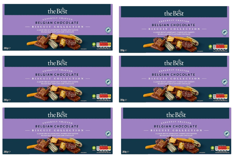 Morrisons The Best Belgian Biscuit Chocolate Assortment 200g, Pack of 6