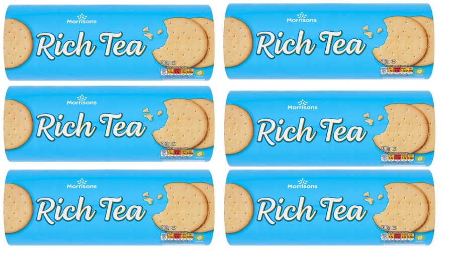 Morrisons Rich Tea 300g, Pack of 6