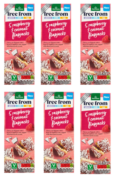 Morrisons Free From Raspberry & Coconut Stacker 150g, Pack of 6