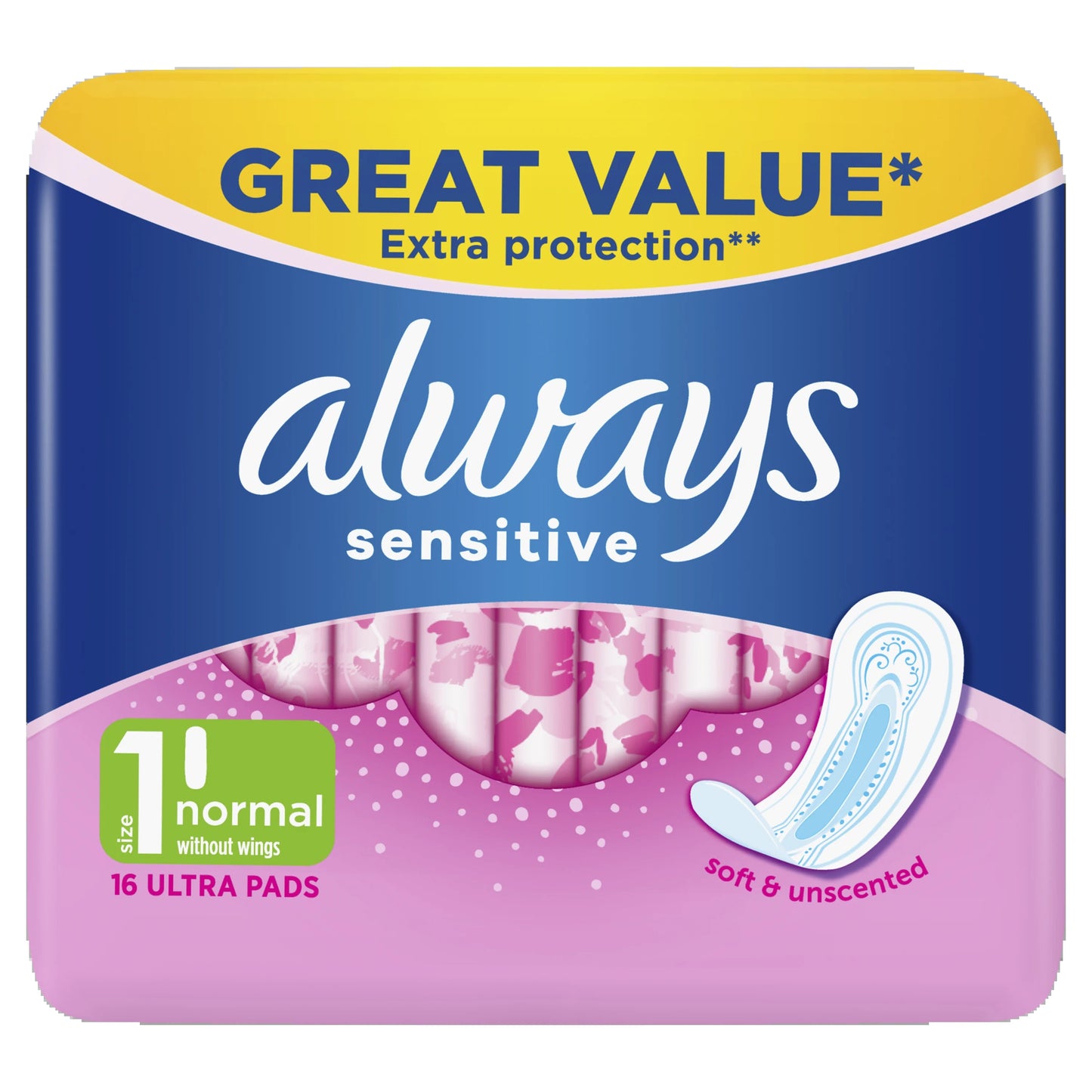 Always Sensitive Normal Ultra 16 per pack