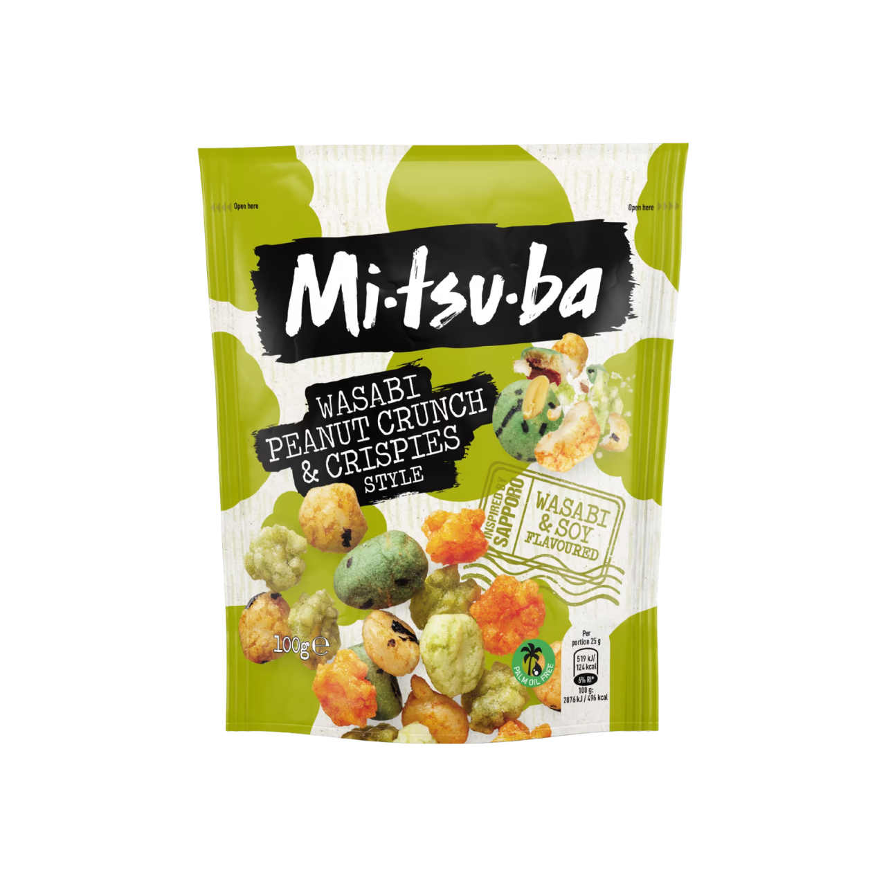 Mitsuba Wasabi Peanut Crunch & Crispies 100g