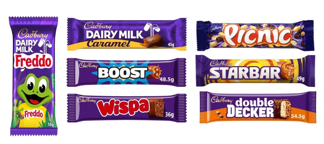 Retro Chocolate Lovers Gift Pack - 7 Individual Chocolate Bars