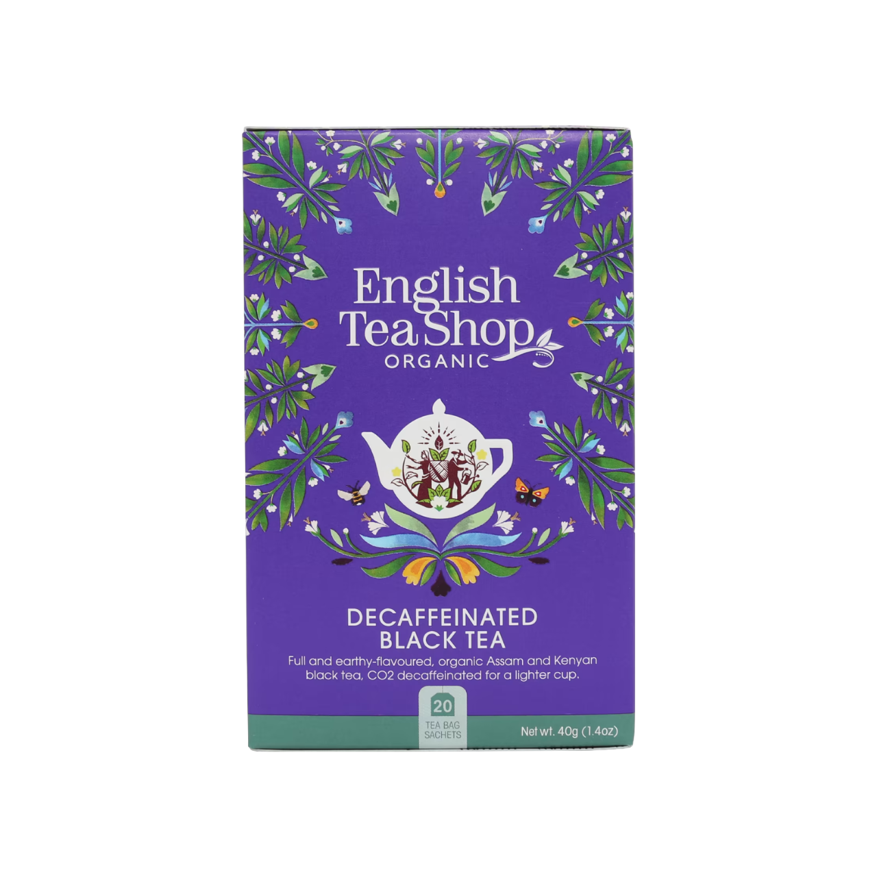 English Tea Shop 20 Decaffeinated Black Tea Sachets