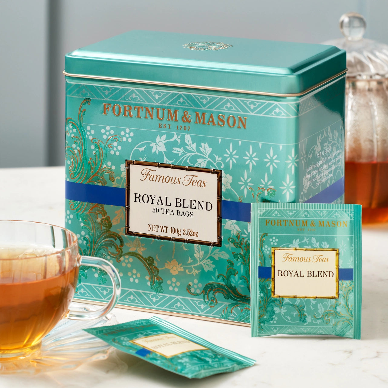 Fortnum & Mason Royal Blend 50 Tea Bags Tin