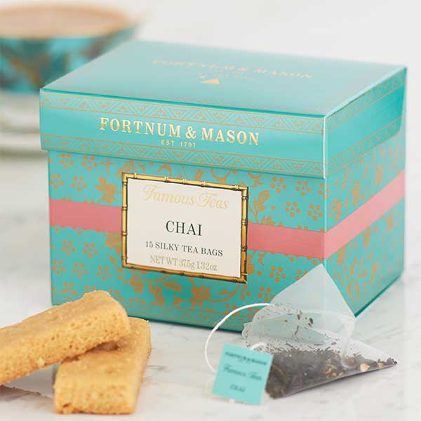 Fortnum & Mason Chai 15 Whole Leaf Silky Teabags