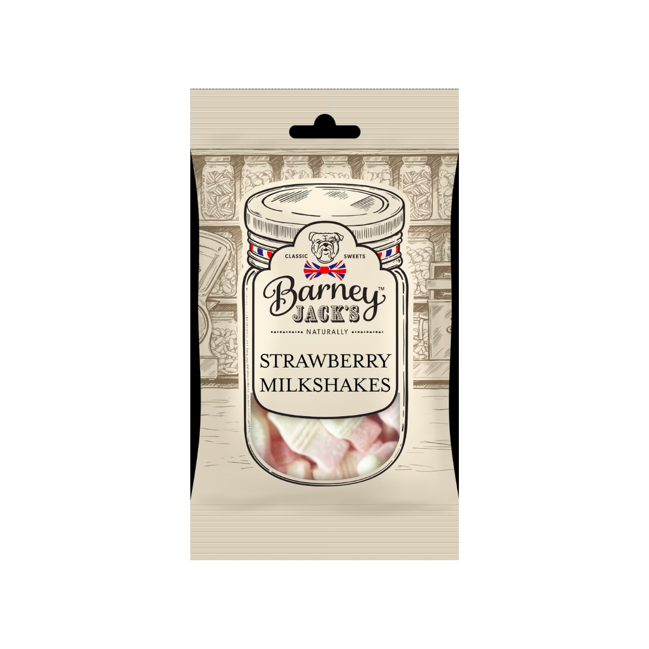 Barney Jack's Strawberry Milkshakes 145g