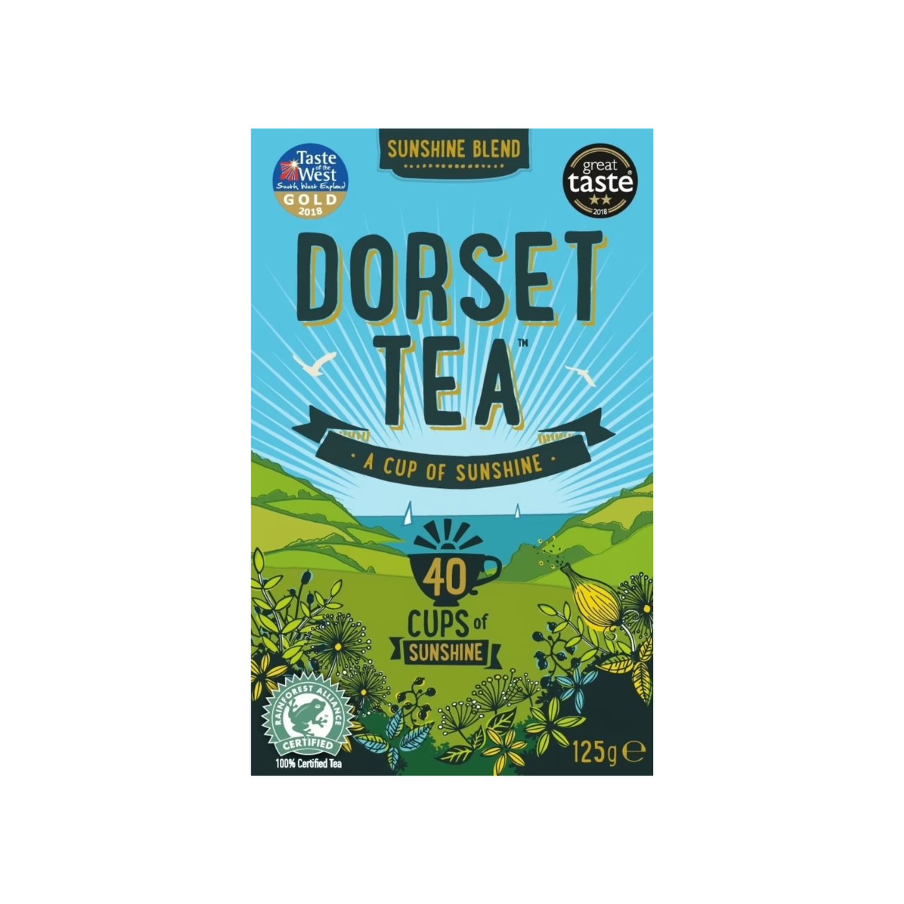 Dorset Tea Sunshine Blend - 40 Teabags 125g