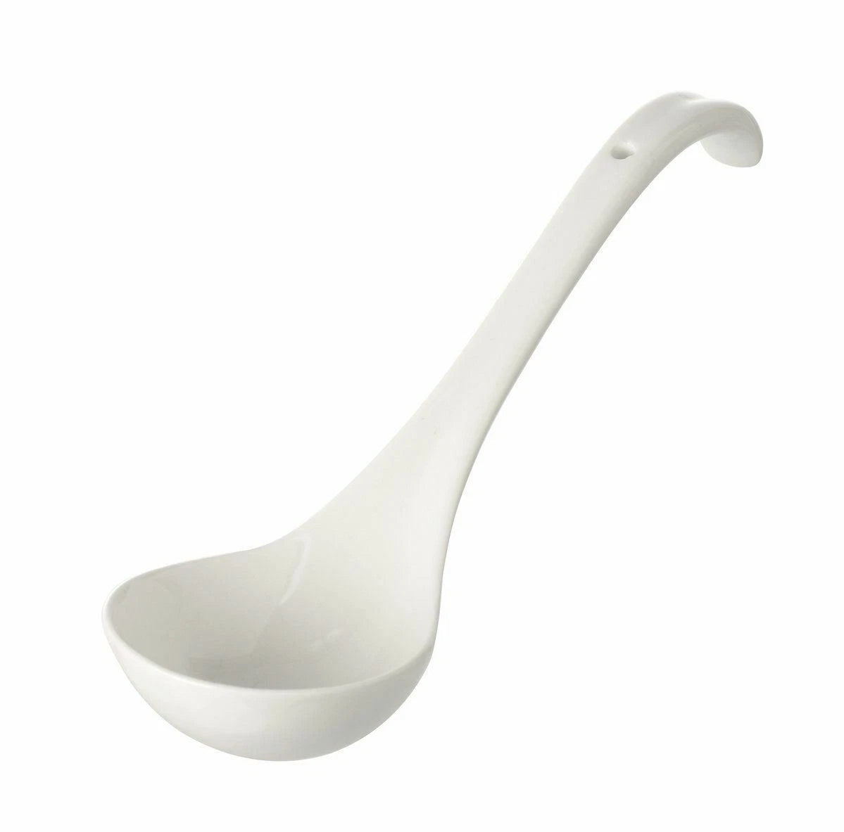 CKS White Ceramic Serving Ladle 27cm