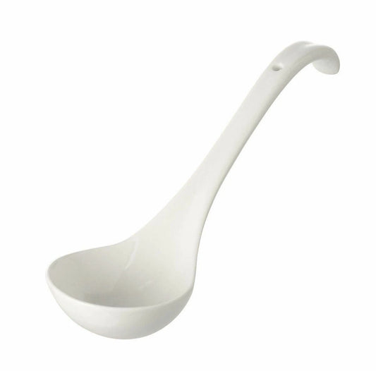 CKS White Ceramic Serving Ladle 27cm