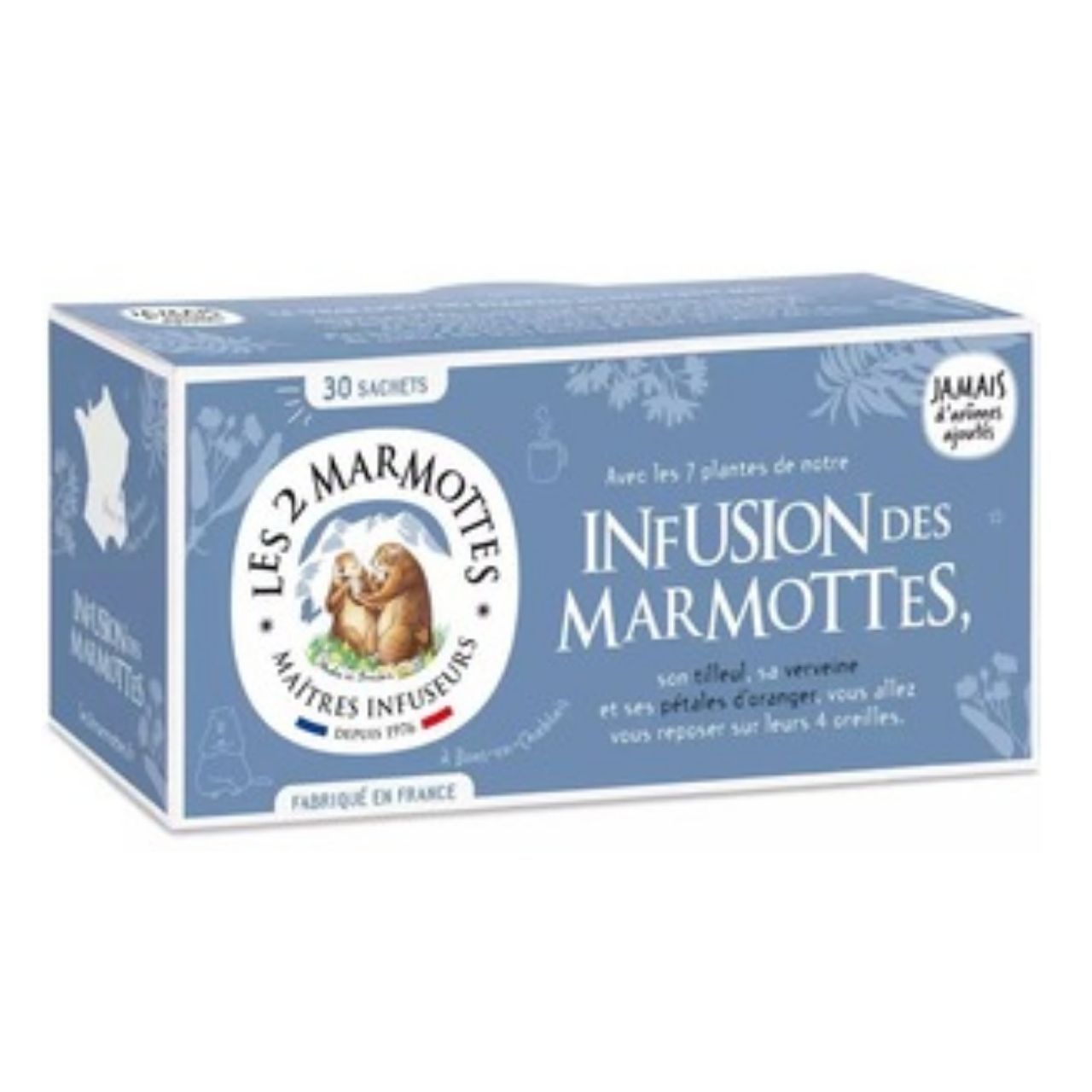 Les 2 Marmottes Infusion des Marmottes (x30) 48g ( Bleu)