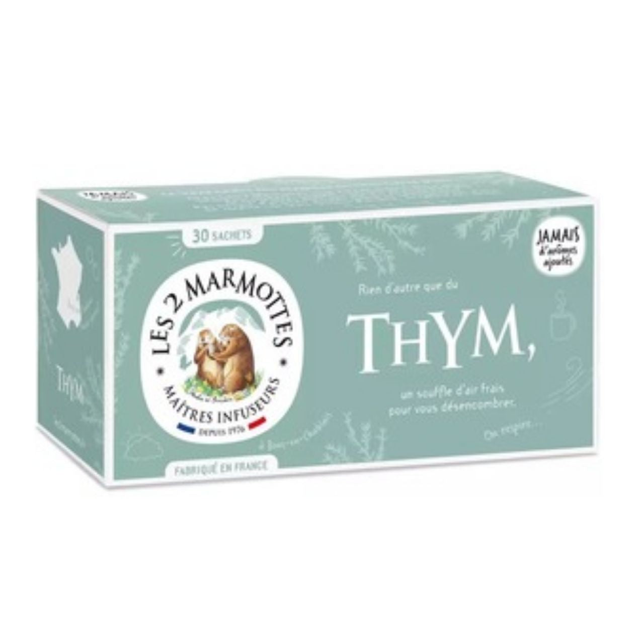 Les 2 Marmottes Infusion au Thym (x30) 60g