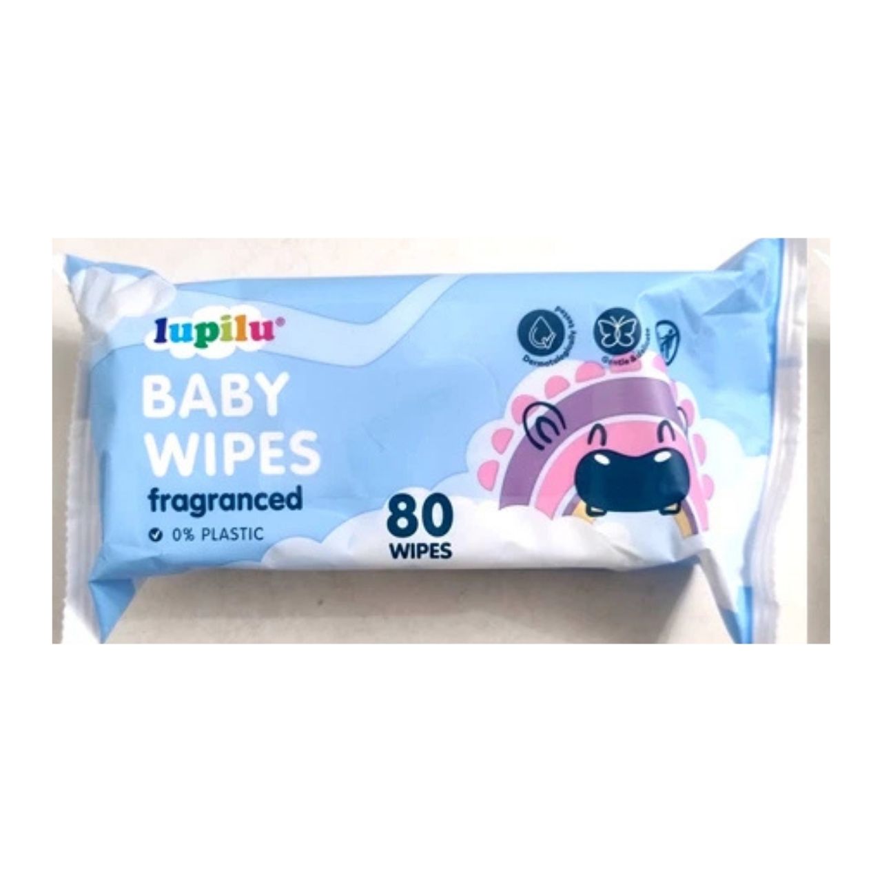 Lupilu Lightly Fragranced Baby Wipes 0% Plastic - (80 Wipes)