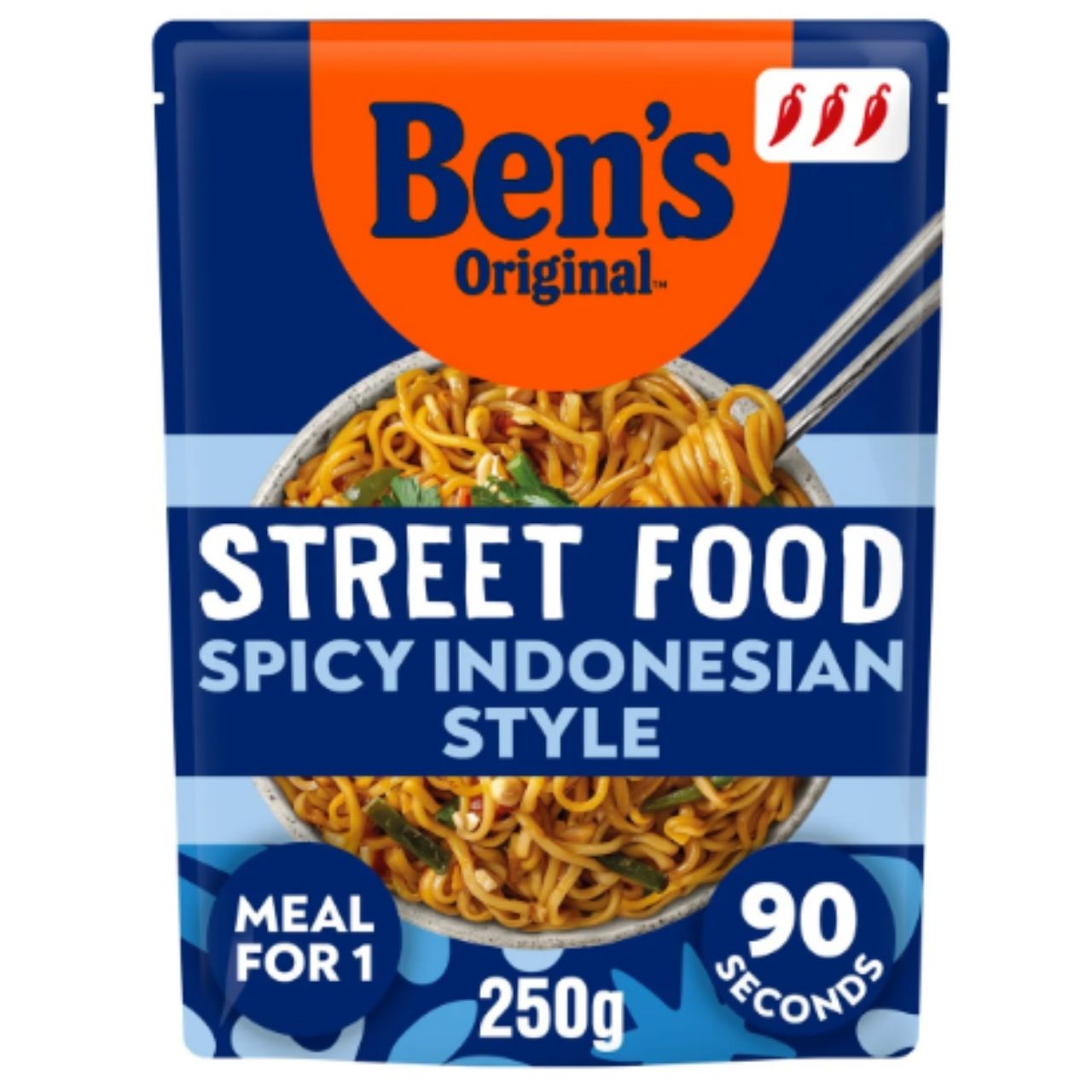 Ben's Original Street Food Microwave Noodles Spicy Indonesian Style