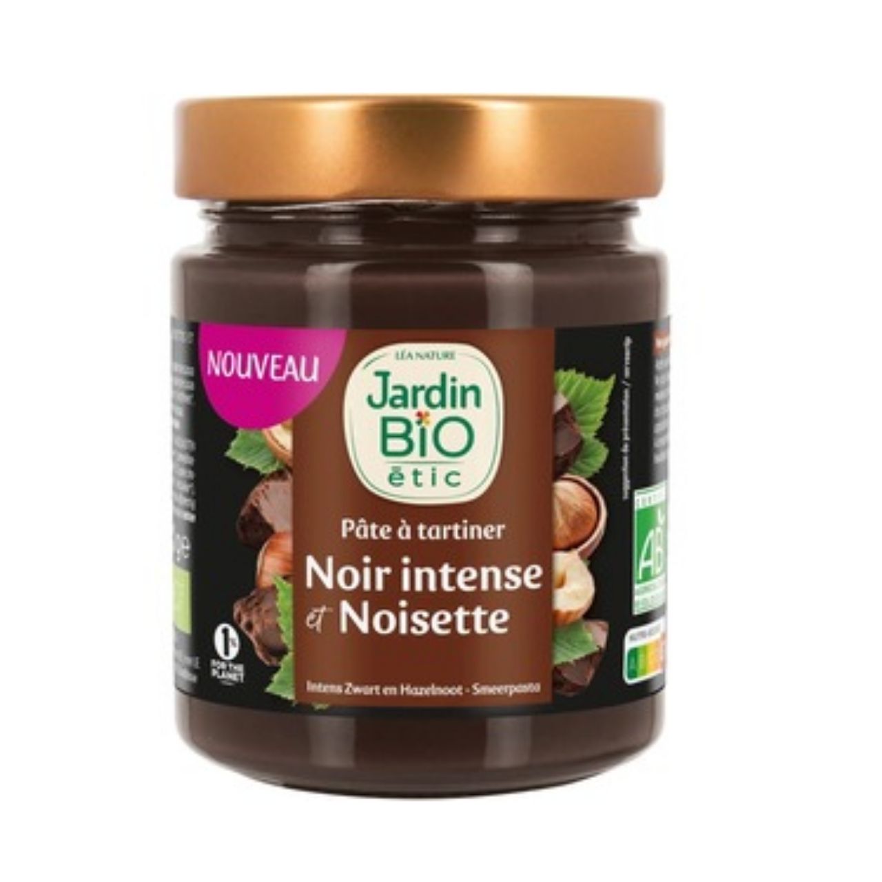Jardin Bio Pâte à Tartiner au Chocolat Noir Intense et Noisette 300g