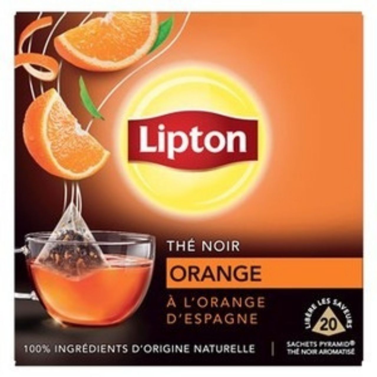 Lipton The Noir Orange d'Espagne (x20) 34g