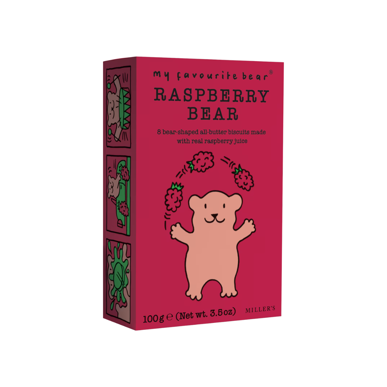 Artisan Biscuits My Favourite Bear Raspberry Bear Biscuits 100g