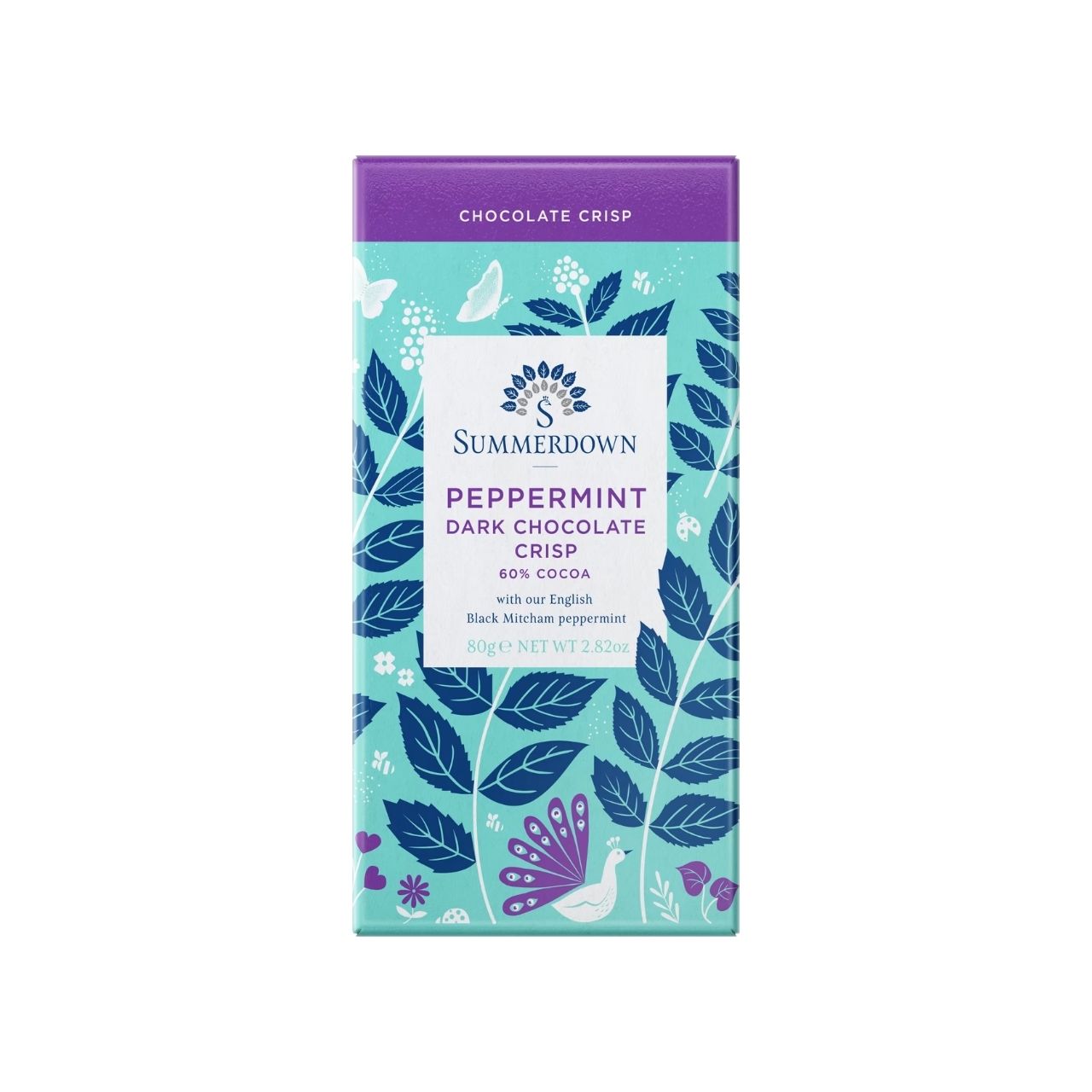 SUMMERDOWN Peppermint Dark Chocolate Crisp Bar 80g