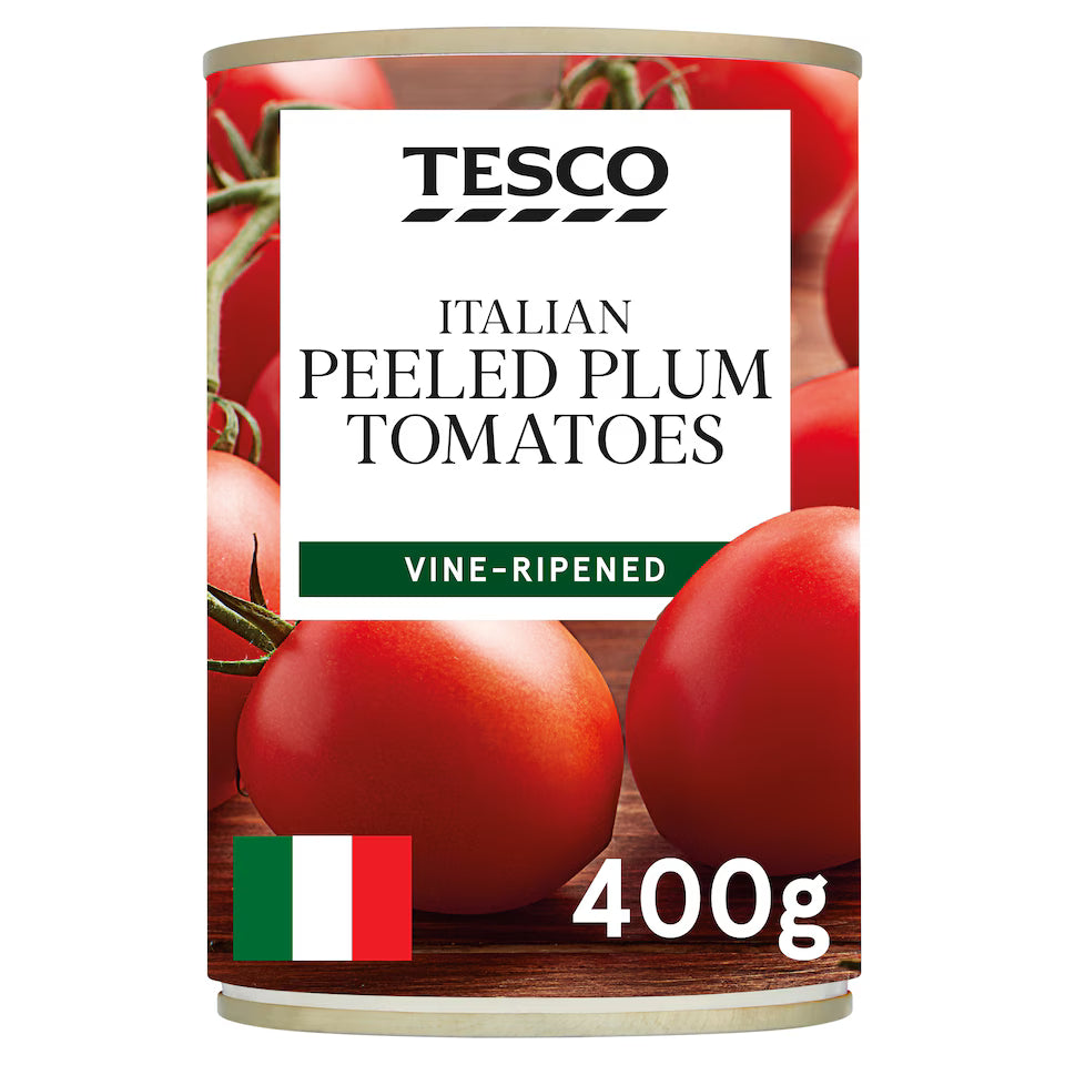 Tesco Italian Peeled Plum Tomatoes, 400g