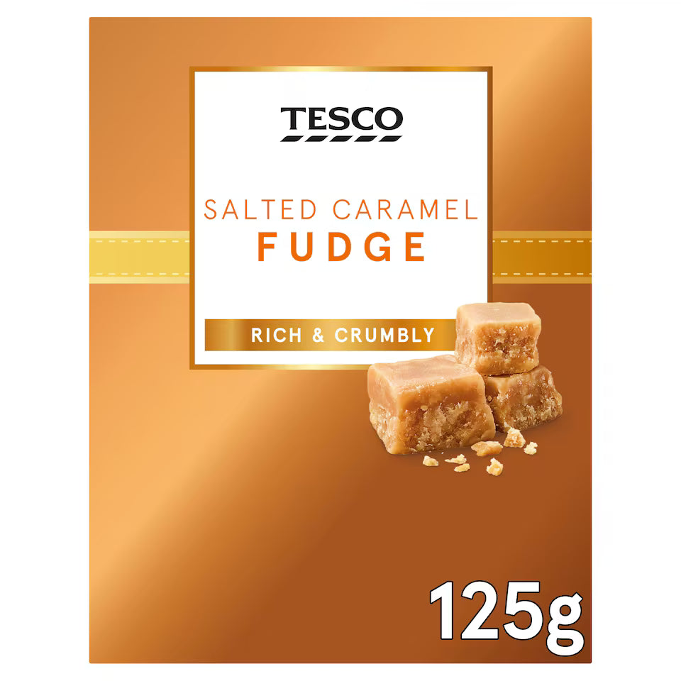 Tesco Salted Caramel Fudge, 125g