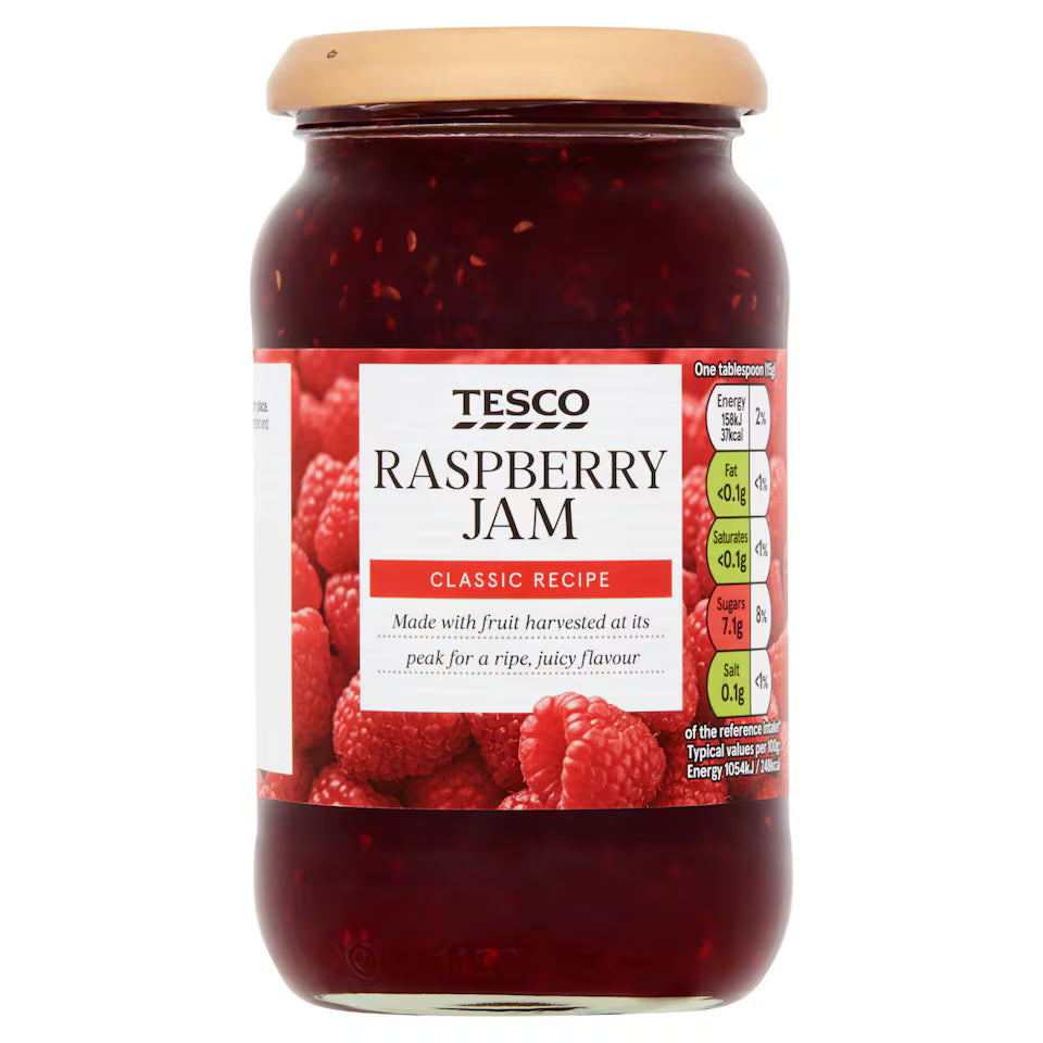 Tesco Raspberry Jam, 454g