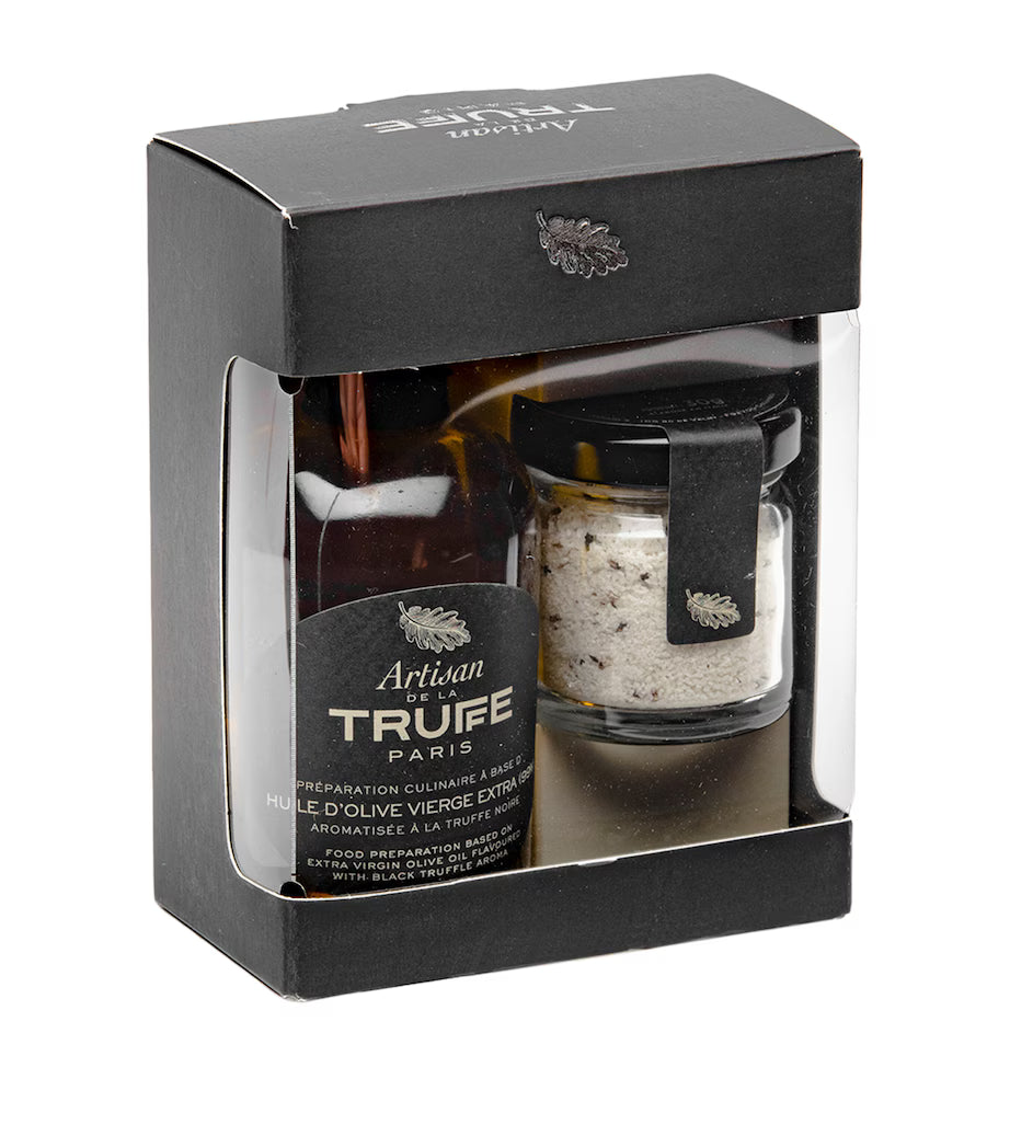 Artisan De La Truffe Black Truffle Olive Oil and Truffle Salt Gift Set