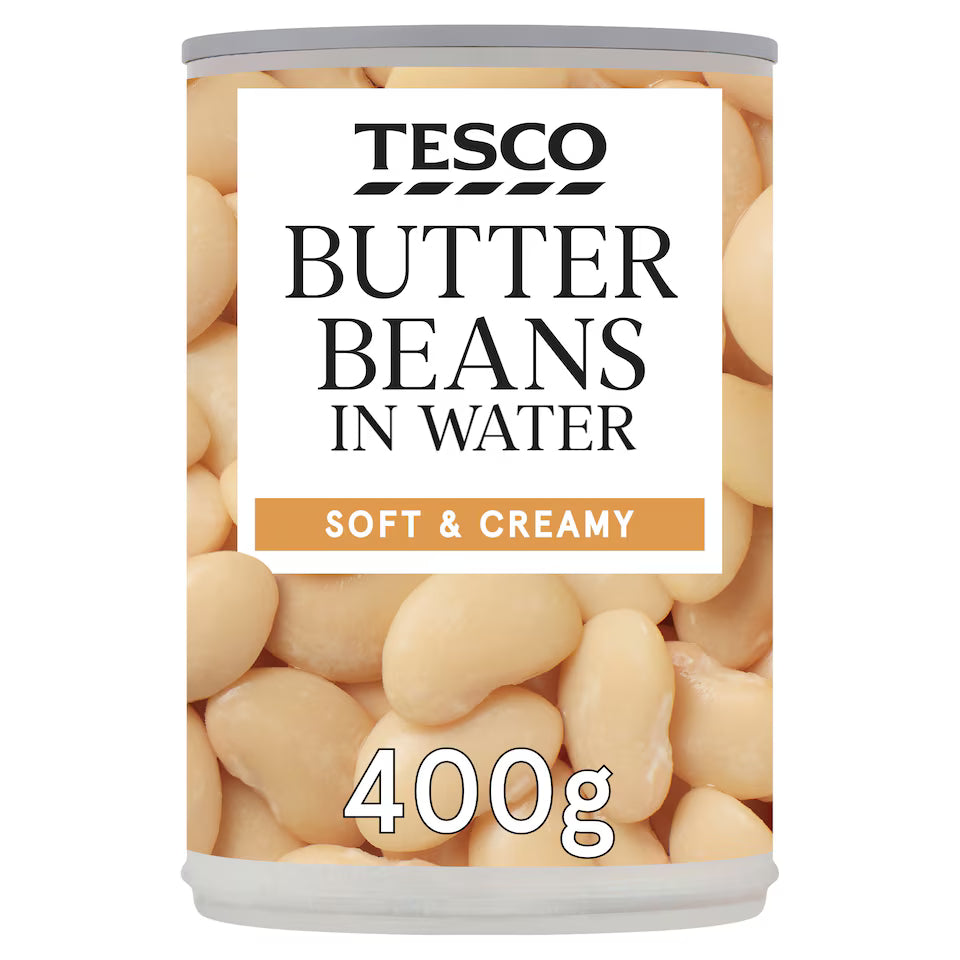 Tesco Butter Beans In Water, 400g